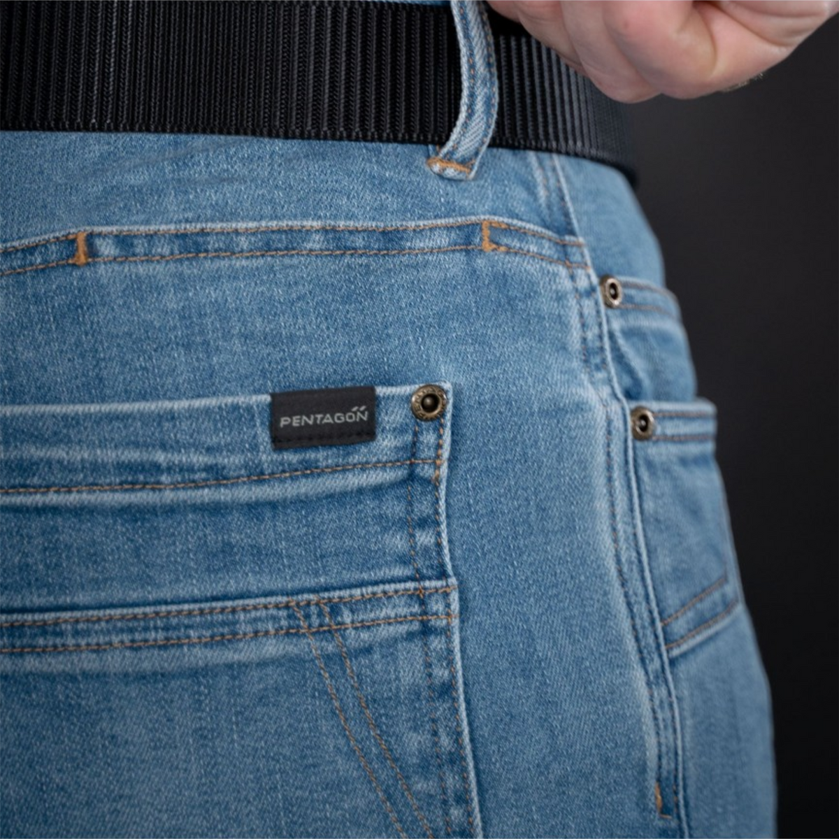 Pentagon Rogue Jeans Pantalones Hombre Regular Fit Stretch Denim Bolsillos CCW Ocultos