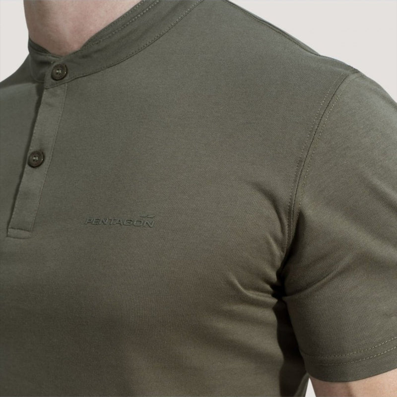 Pentágono Romeo 2.0 Camiseta Henley Fit Regular Mandarin Collar Material