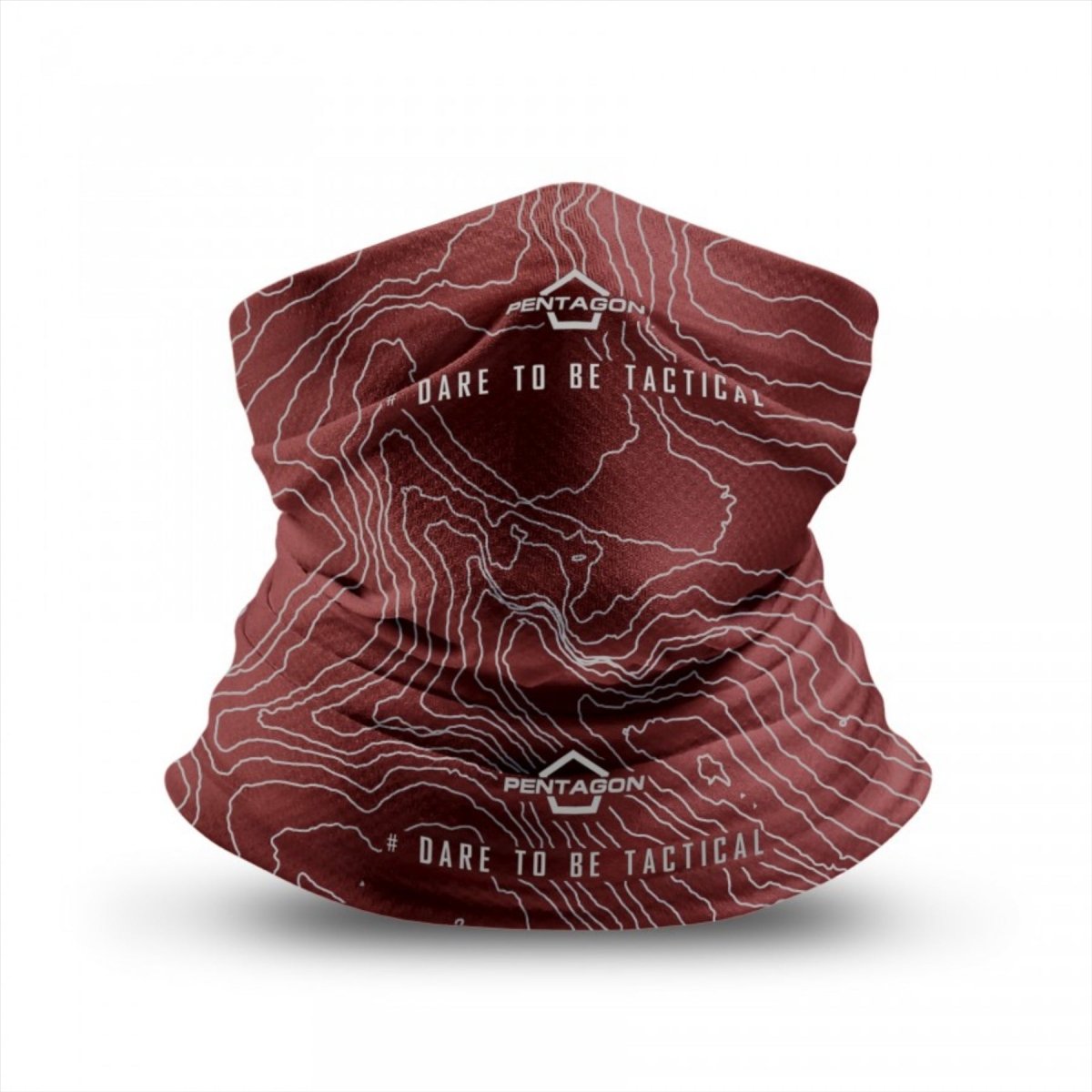 Pentágono Skiron Topográfica Mapa Neck Gaiter Decisión gráfica de tela seca rápida