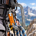 PETZL Am'D TRIACT-LOCK Mosquetón de Aluminio Escalada Cierre Automático Gris 27kN