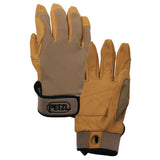 Petzl Cordex Guantes de escalada Doble capa de cuero Manejo de cuerda de rappel Beige