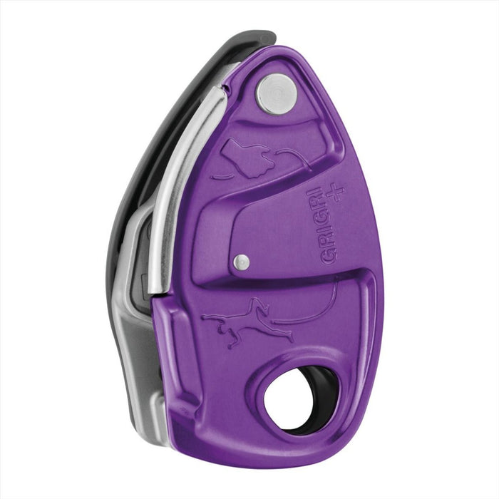 PETZL GRIGRI® + Asegurador Frenado Asistido 8,5-11 mm Cuerdas Escalada Morado - GoMilitar