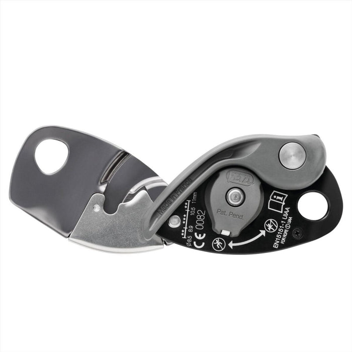 Dispositivo de Aseguramiento Petzl GRIGRI+ Frenada Asistida Antipánico 8,5–11 mm Gris - GoMilitar