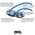 PETZL GRIGRI Asegurador Frenado Asistido Escalada Rapel Naranja