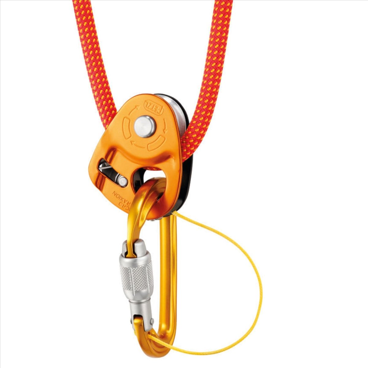 Dispositivo de polea de cuerda Petzl Micro Traxion, ligero, captura de progreso, 8-11 mm