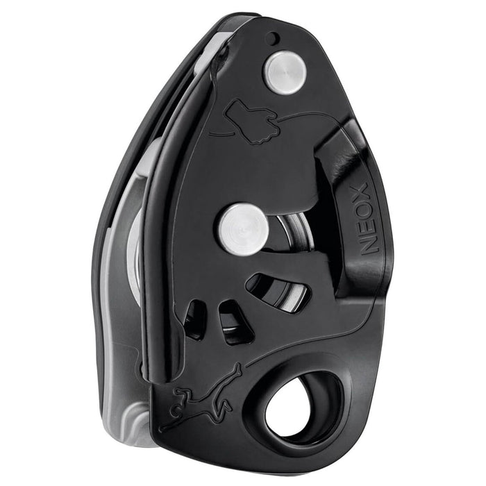 Dispositivo de Aseguramiento PETZL NEOX Control de Frenado Asistido Escalada con Cuerda Superior Negro - GoMilitar