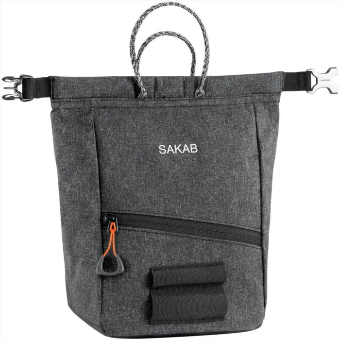 PETZL SAKAB Bolsa de tiza Durable Cierre magnético enrollable Múltiples bolsillos Gris - GoMilitar