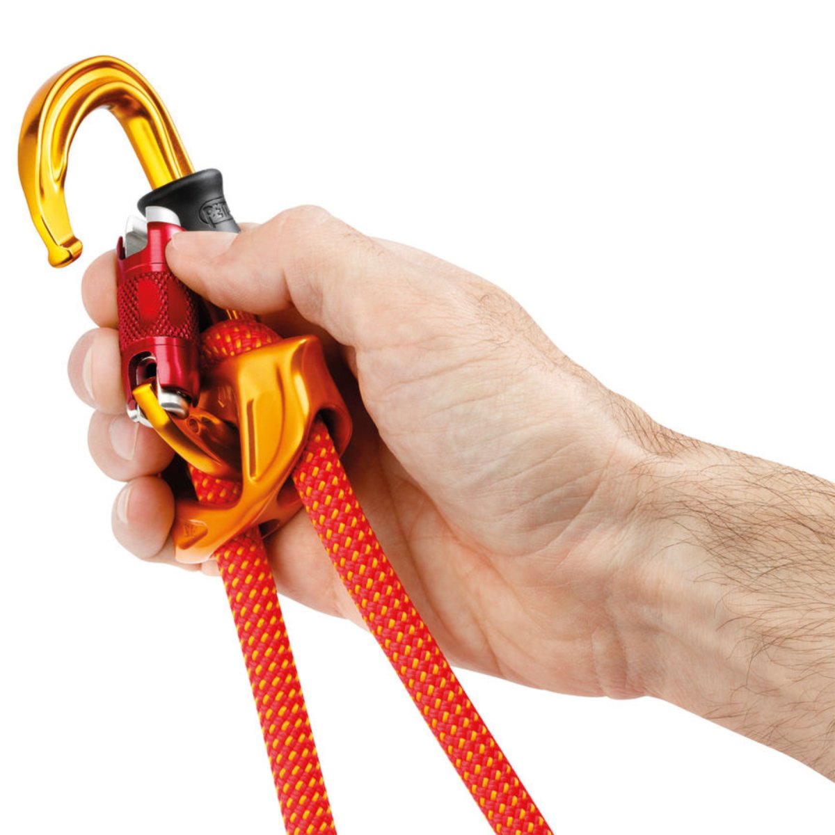 PETZL SmD RL Mosquetón de bloqueo Conector de seguridad ligero de aluminio Amarillo