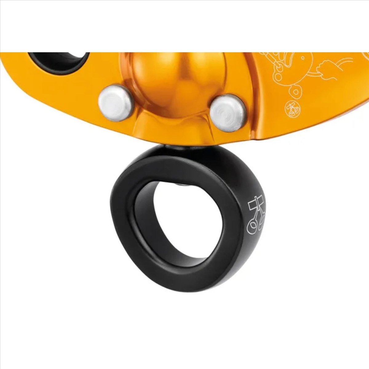 Petzl ZigZag Plus Descensor Mecánico Prusik Trepador de Árboles CE 0082 Naranja