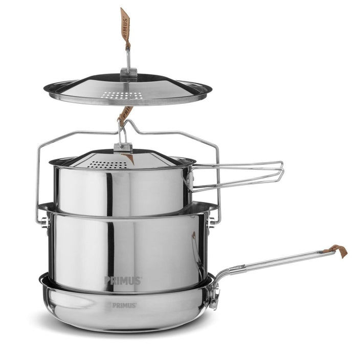Primus CampFire Juego de cocina de acero inoxidable todo en uno utensilios de cocina para acampar y senderismo - GoMilitar