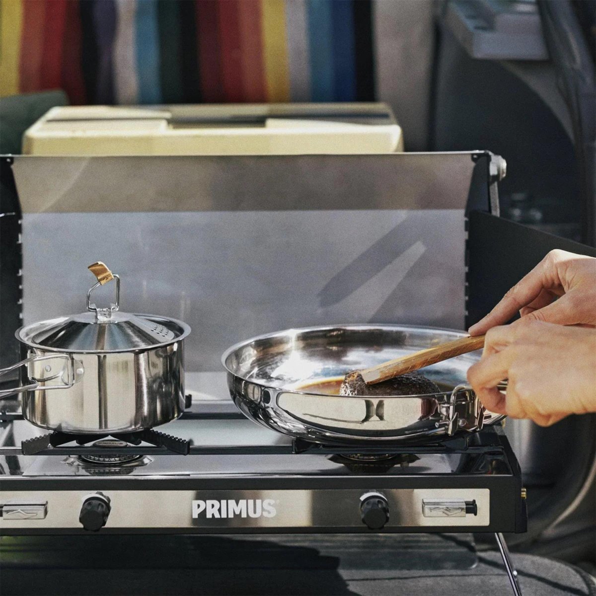 Primus Campfire Cookset S Juego de ollas y sartenes de acero inoxidable para camping