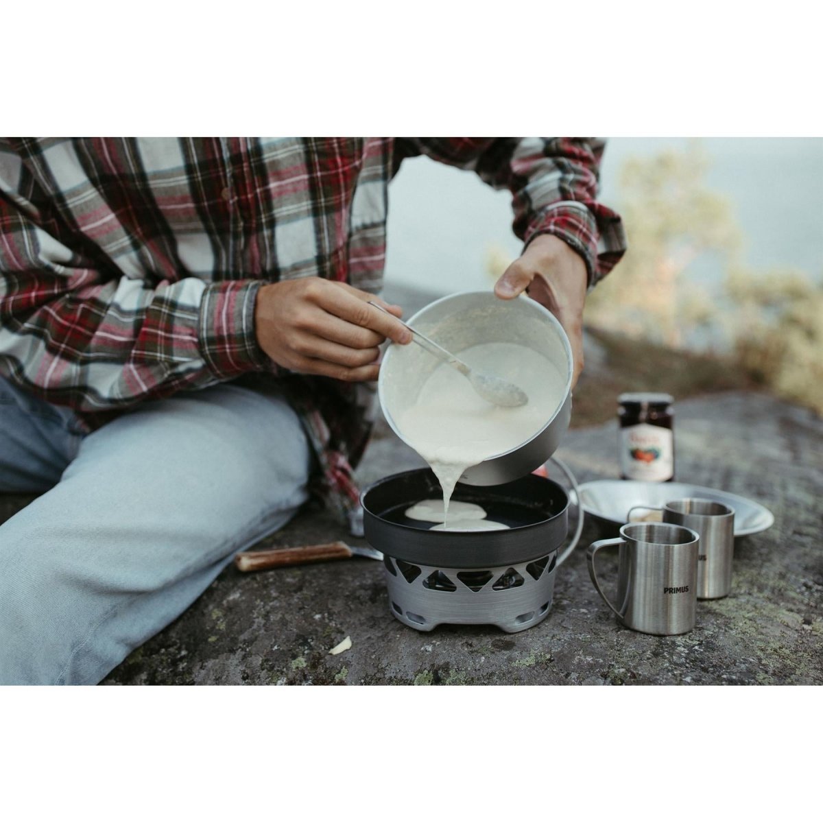 Set de estufa esencial de Primus 1.3L Camping Pot de senderismo Set de cocción liviana