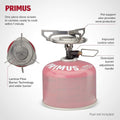 PRIMUS ESENCIAL STOVE CAMPING CAMPING BUTANE BUTANE Liquid Gas Quemador