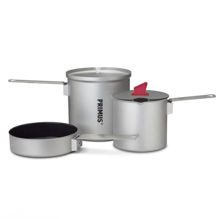 Primus Essential Trek juego de ollas de cocina ligeras para senderismo, ollas y sartenes para mochilero - GoMilitar