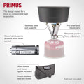 Primus Firestick Compact Burner Cocina para acampar de senderismo de acero inoxidable