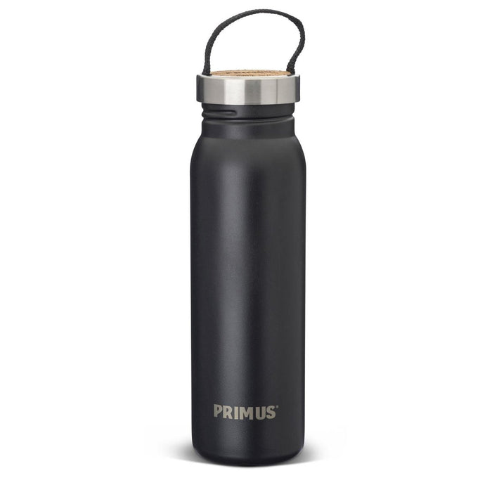 Primus Klunken Botella 700ml acero inoxidable con recubrimiento de polvo negro corcho de rosca - GoMilitar
