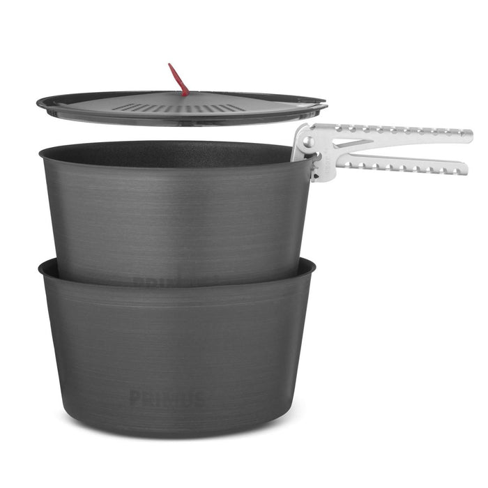 Primus LiTech Pot Set Juego de cocina ligero con revestimiento antiadherente de aluminio de 2,3 L - GoMilitar