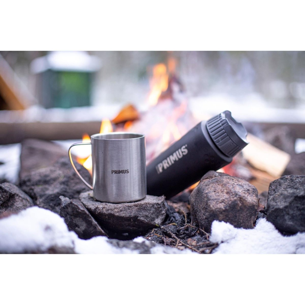 Botella de vacío de primus Trailbreak 500ml 24 horas Calor Retención de frío Mate negro