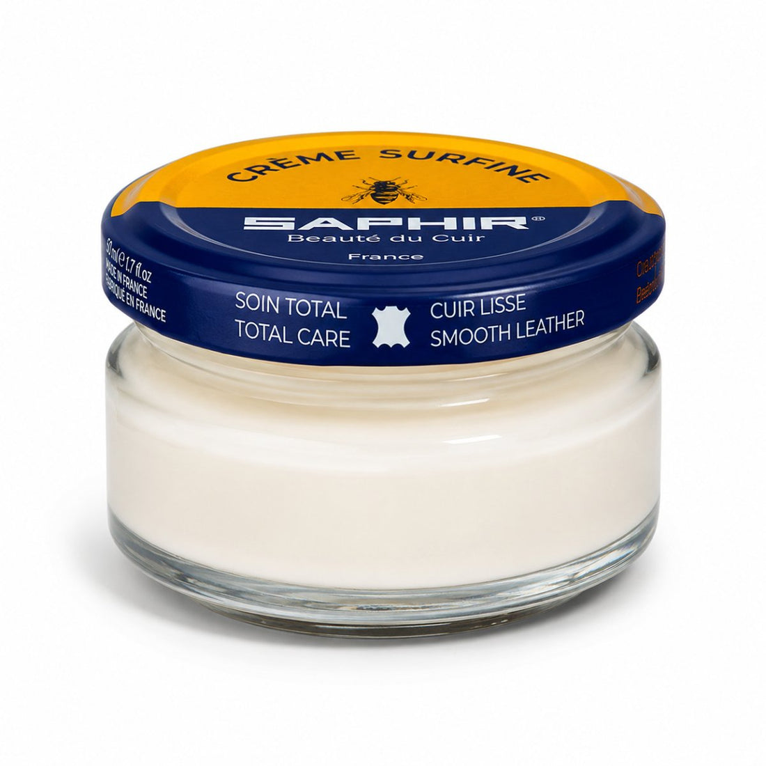 Saphir Creme Surfine Leather Crema para el cuidado del calzado Cuero liso 50ml Neutro
