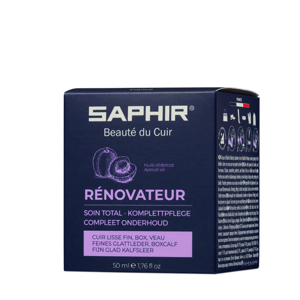 Saphir Renovateur Crema Acondicionador Calzado Total Care Cuero Liso Tarro 50ml