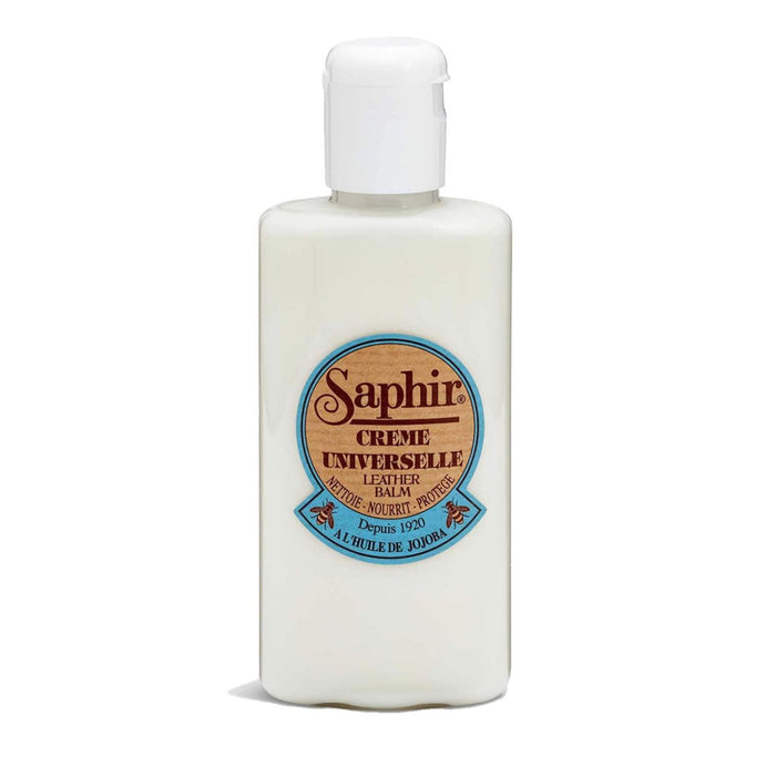 Saphir Universal Crema Acondicionador Cuero Cuidado Zapatos Bolsos Cuero Liso 150ml - GoMilitar