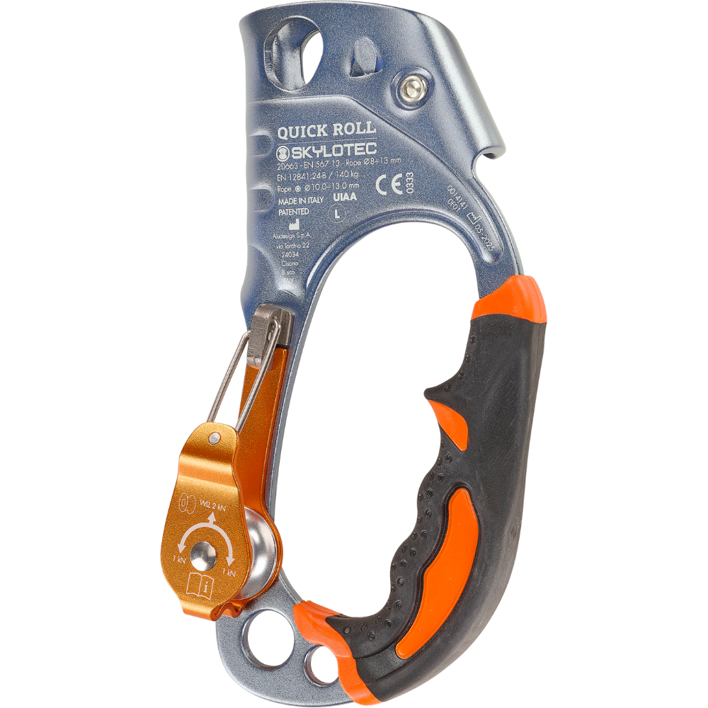 Climbing Technology QUICK ROLL Ascender manual Polea integrada Cuerdas de 8-13 mm