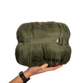 Saco de dormir de invierno Snugpak Navigator con aislamiento de isofibra y cremallera en el lado derecho
