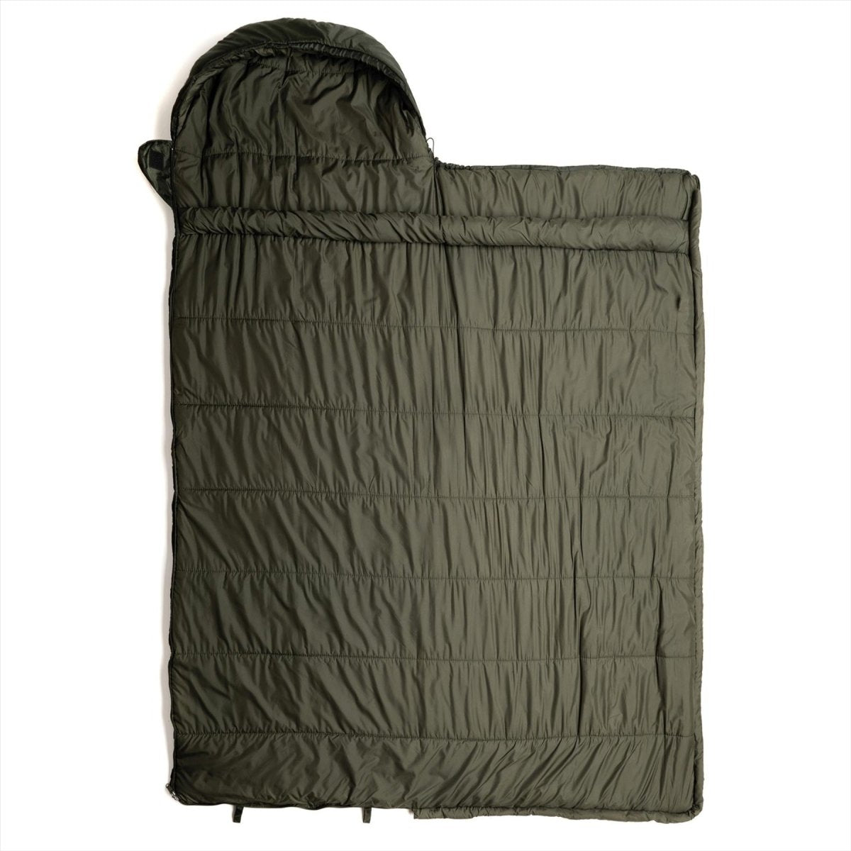 Saco de dormir de invierno Snugpak Navigator con aislamiento de isofibra y cremallera en el lado derecho