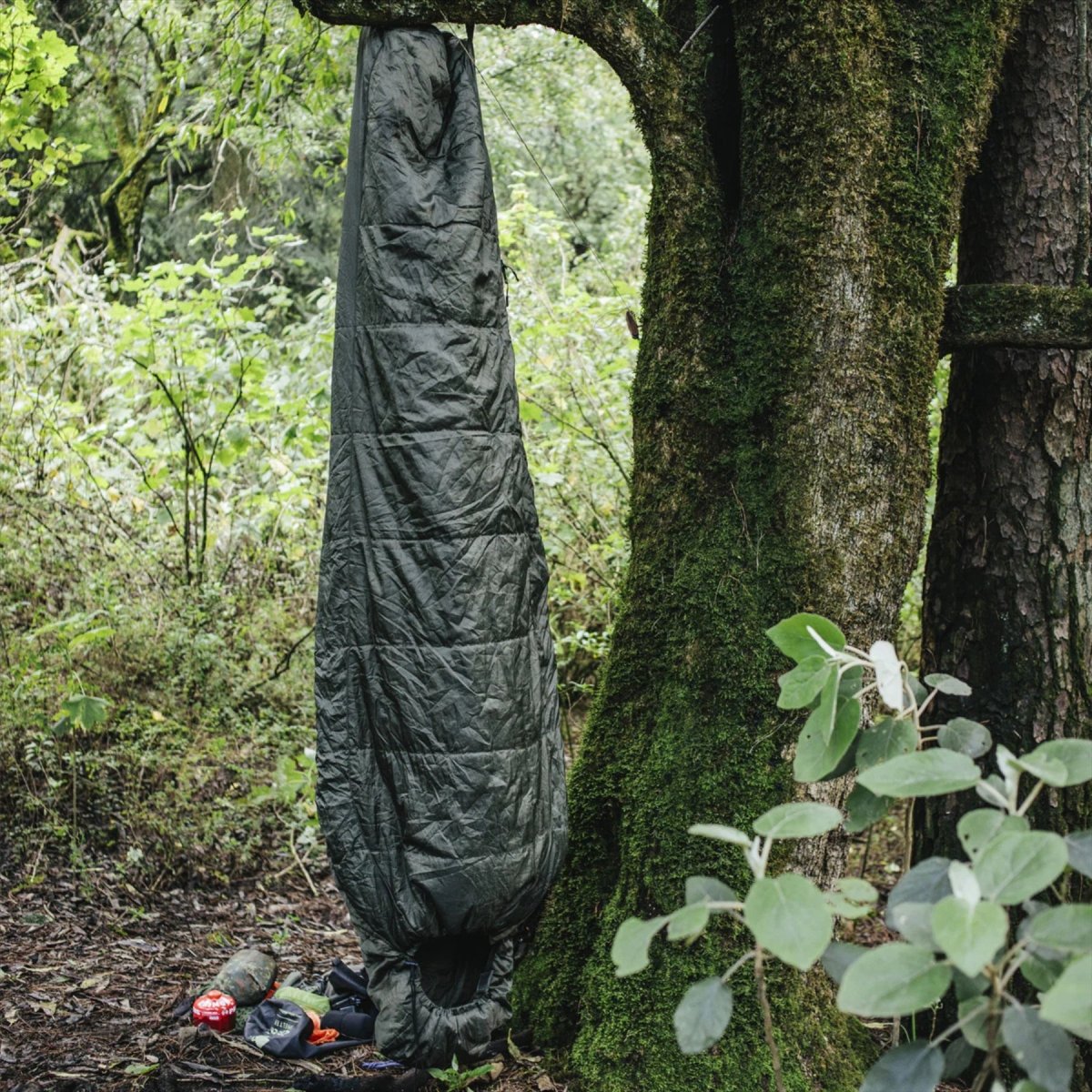 Saco de dormir Snugpak Sleeper Lite -10, cálido y ligero con capucha momia, color oliva
