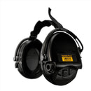 Sordin Supreme Pro-X electronic neckband hearing protection with adjustable audio profiles and on-ear cups in black
