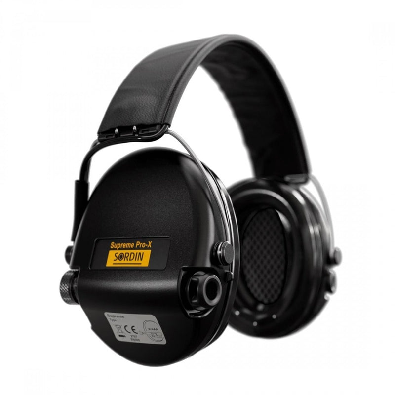Sordin Supreme Pro-X Electronic Protection Ambient Sound Black PVC