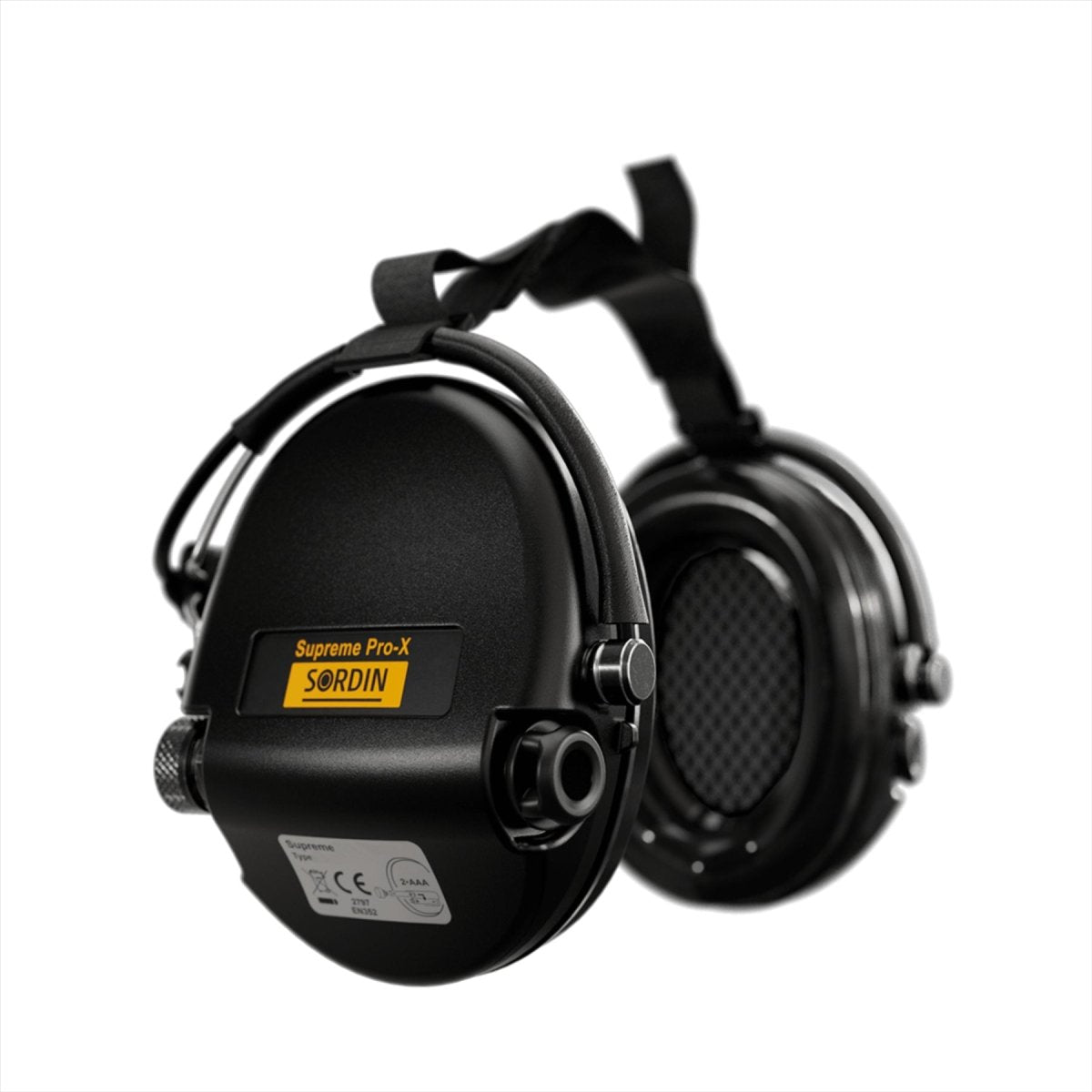 Sordin Supreme Pro-X Hear2 Active Neckband Gel Orejeras Electrónicas Negro