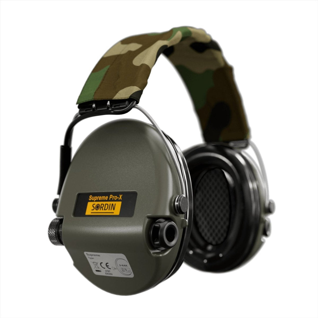 Sordin Supreme Pro-X Protección Auditiva SordinHEAR2 4 Perfiles de Audio Woodland
