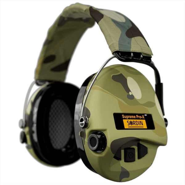 Sordin Supreme Pro-X LED Protección auditiva activa Dos micrófonos CAMO