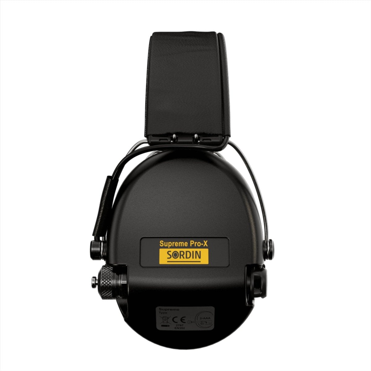 Sordin Supreme Pro-X LED Auriculares electrónicos de protección auditiva para disparos, color negro