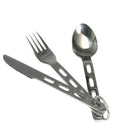 Juego de cubiertos de acero inoxidable 3 piezas Utensilios para comer Cuchillo tenedor cuchara cubiertos