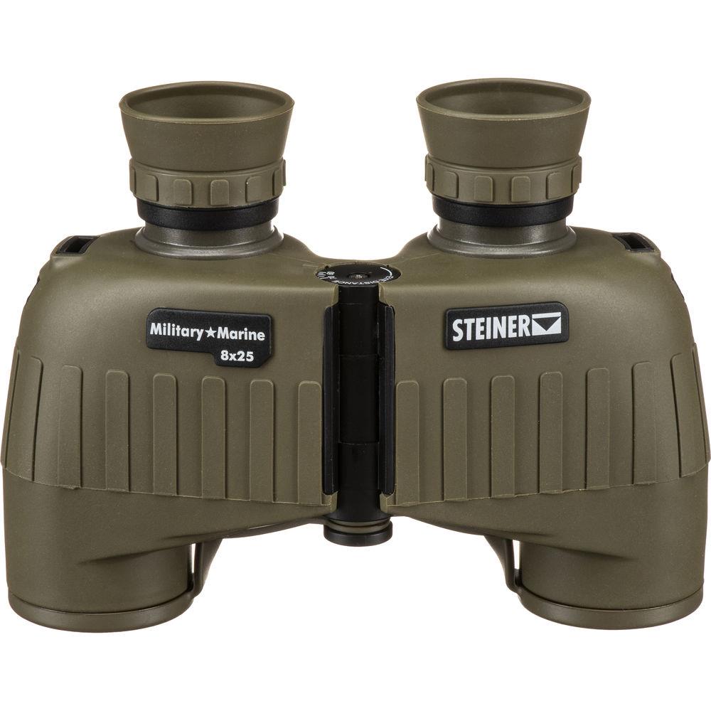 Steiner binoculars marine militar 8x25 oliva óptica de caza de enfoque automático de oliva