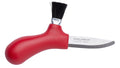 Cuchillo sueco Mora hongo recogiendo acero inoxidable cepillo de caballo real rojo