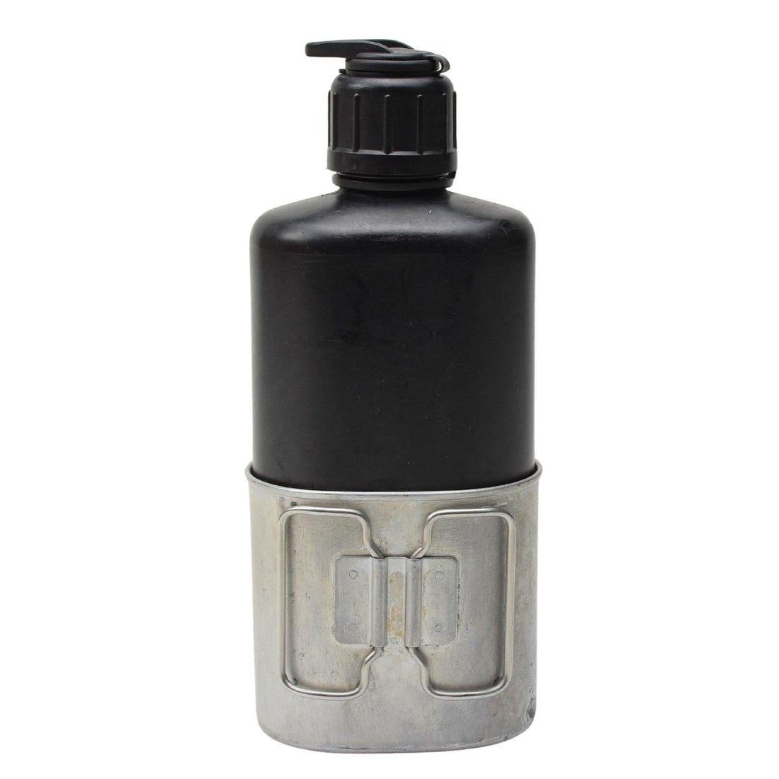 Frasco de bebidas del ejército suizo Switzerland Botella de agua Military Cantaen & Copa M84