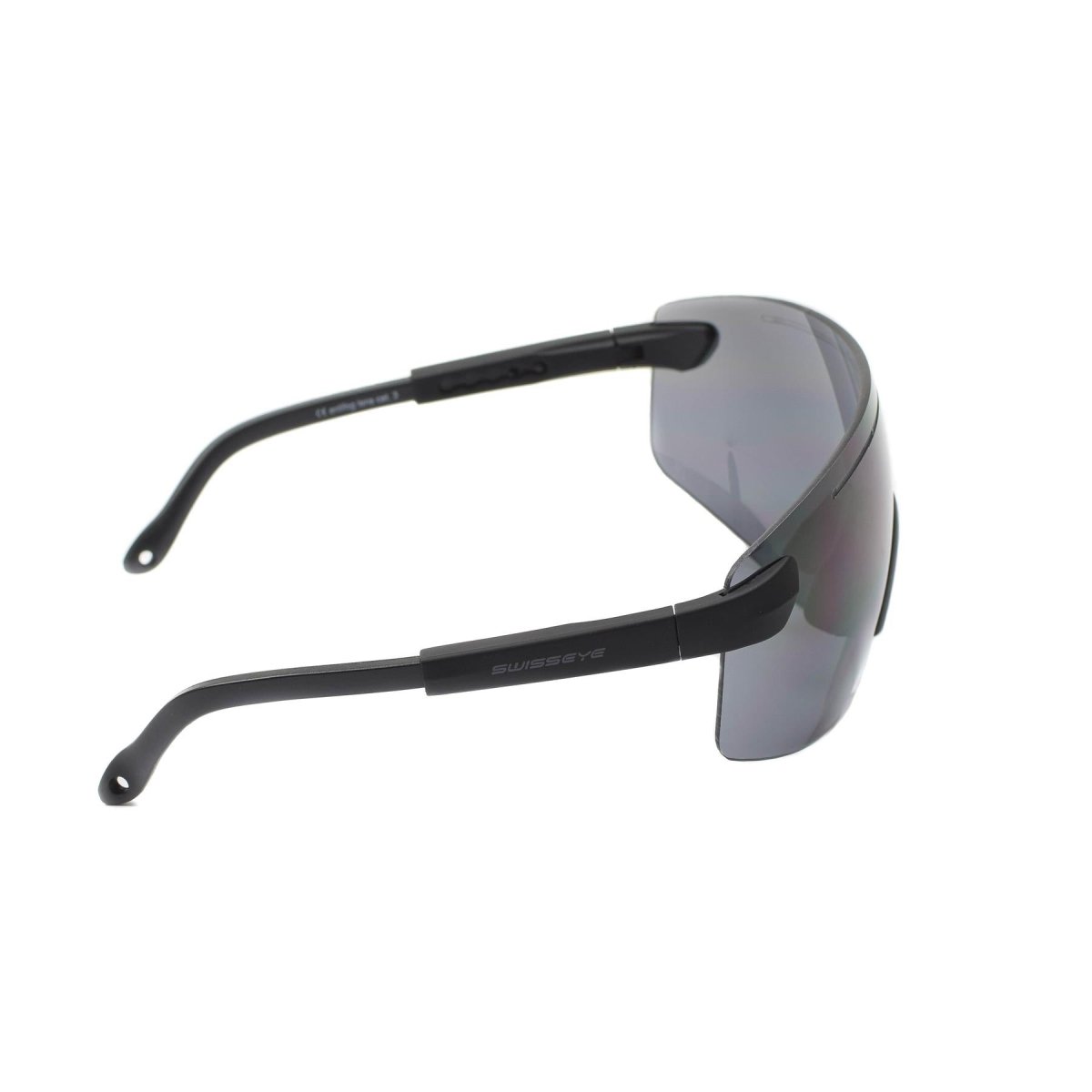 Gafas de protección de oculares suizos con ojo de ojo anchos lentes negros uv400 gafas