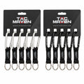 TAC MAVEN Mosquetones de aluminio de 7 mm, paquete de 5 clips para llaves para acampar al aire libre