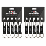 Clips de mosquetón de aluminio tácticos de 5 mm, paquete de 5 llaveros para acampar al aire libre Pentagon