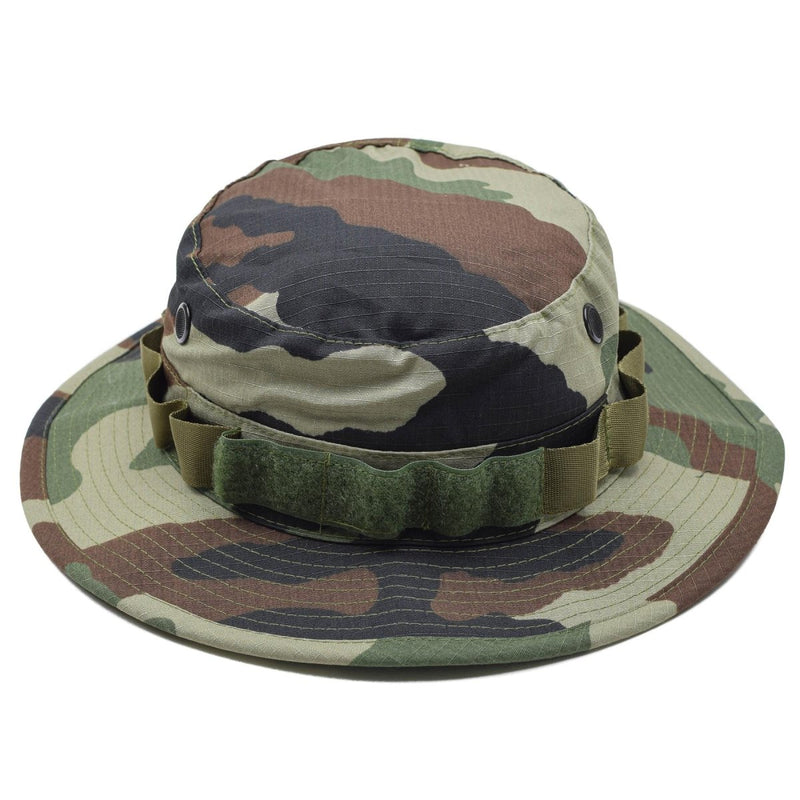 Tacgear Brand Estilo del ejército francés Boonie Hat Cce Camo Ripstop Wide Brim Ventor de ventilación