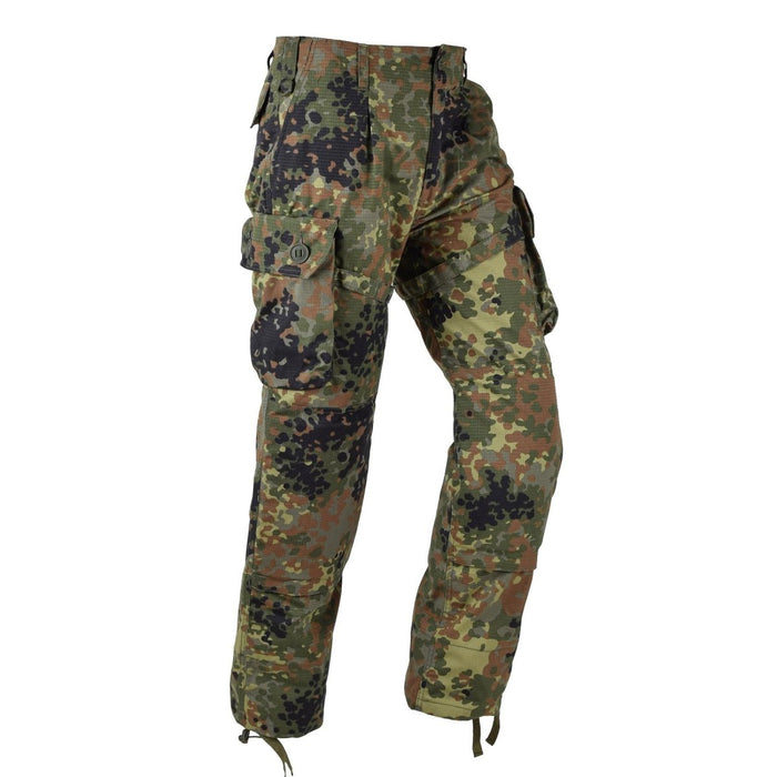 Pantalones de combate cargo de campo estilo ejército alemán de la marca TACGEAR flecktarn camo ripstop - GoMilitar