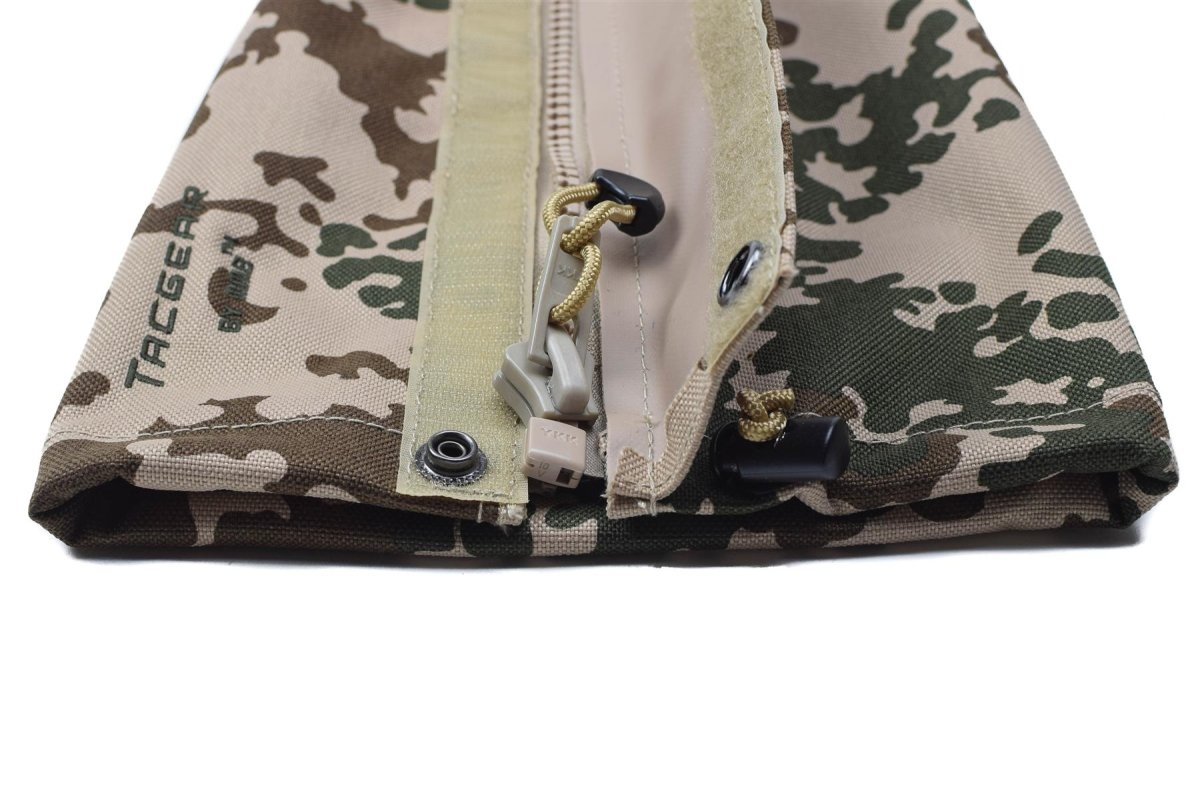 Tacgear Gaiters de pierna impermeable alemán BW Tropical Camo Metal Hooks Nuevo