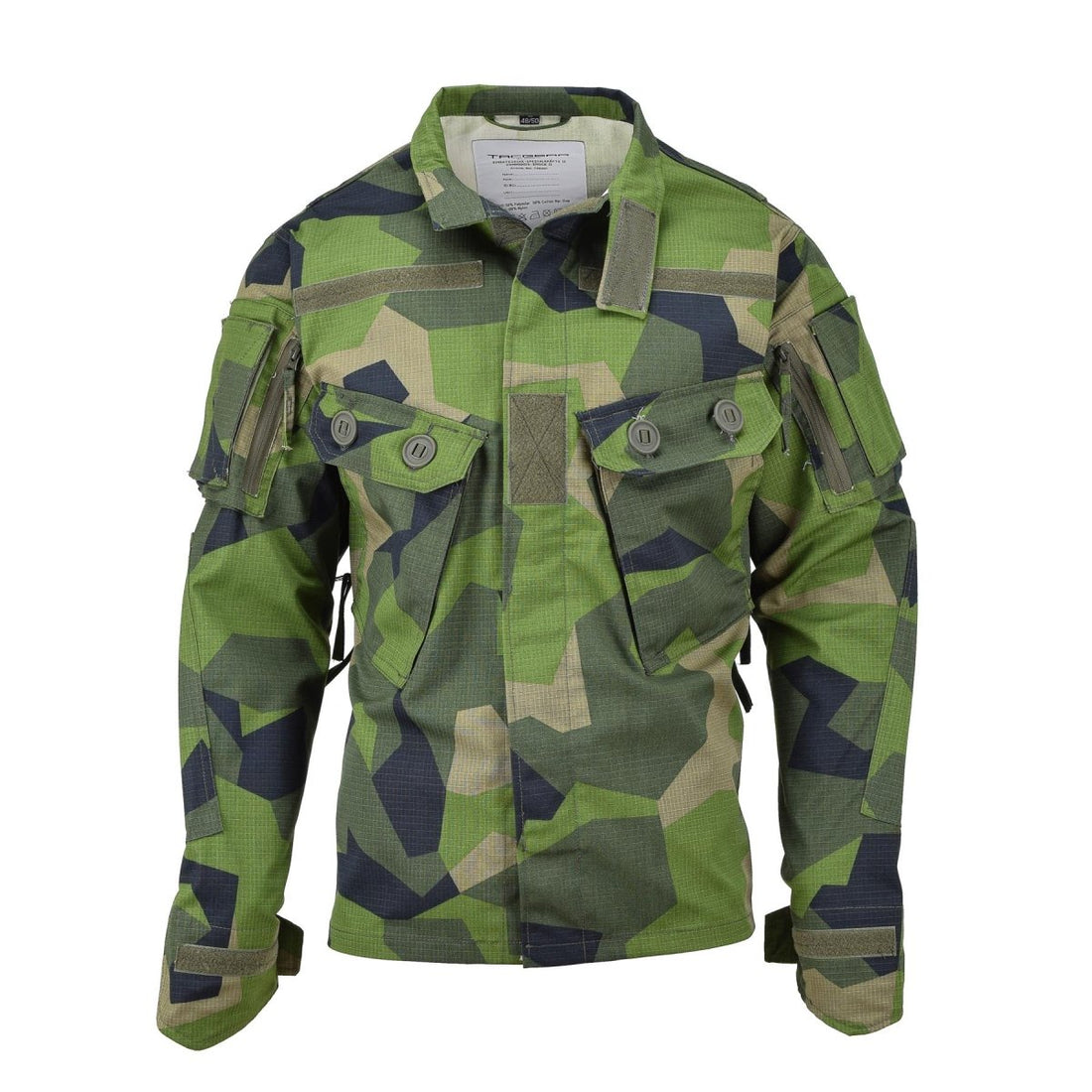Marca TACGEAR, estilo militar sueco, chaqueta de campo de comando, camisas de camuflaje astillado