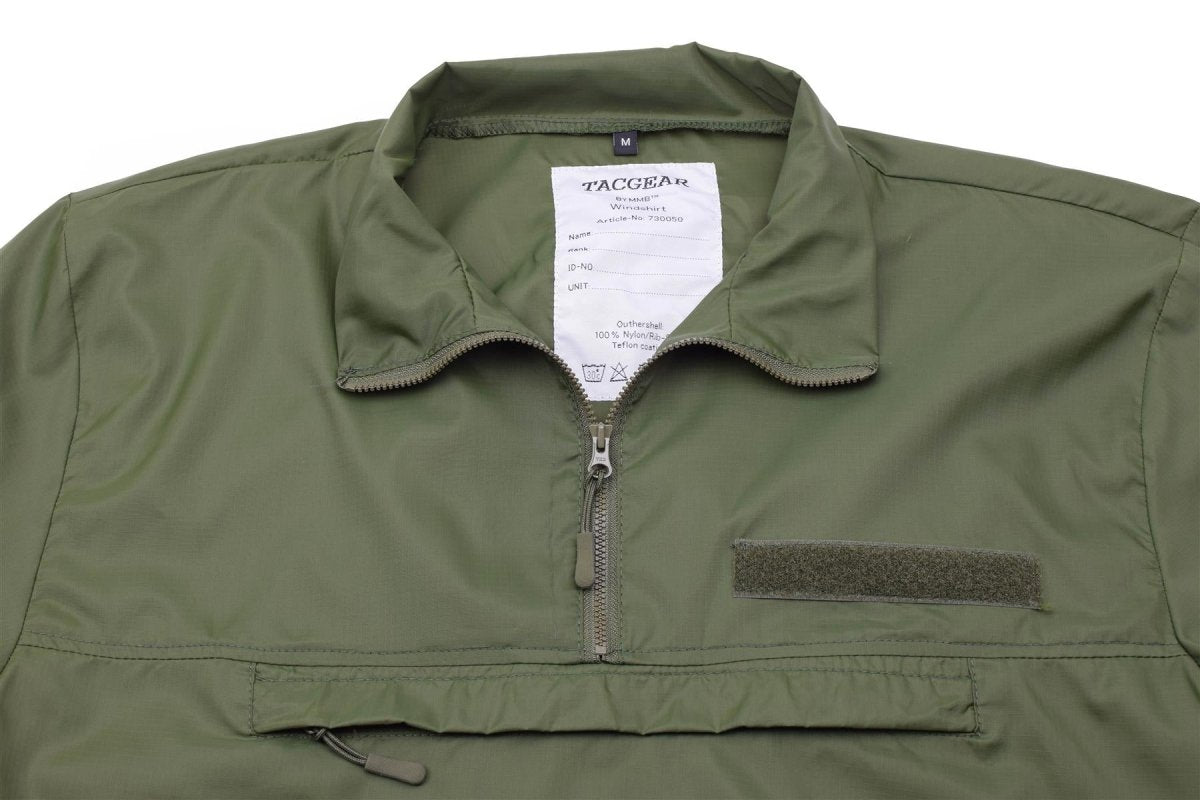 Camisa de viento de la marca Tacgear Ripstop Camping Camino de senderismo Olive al aire libre