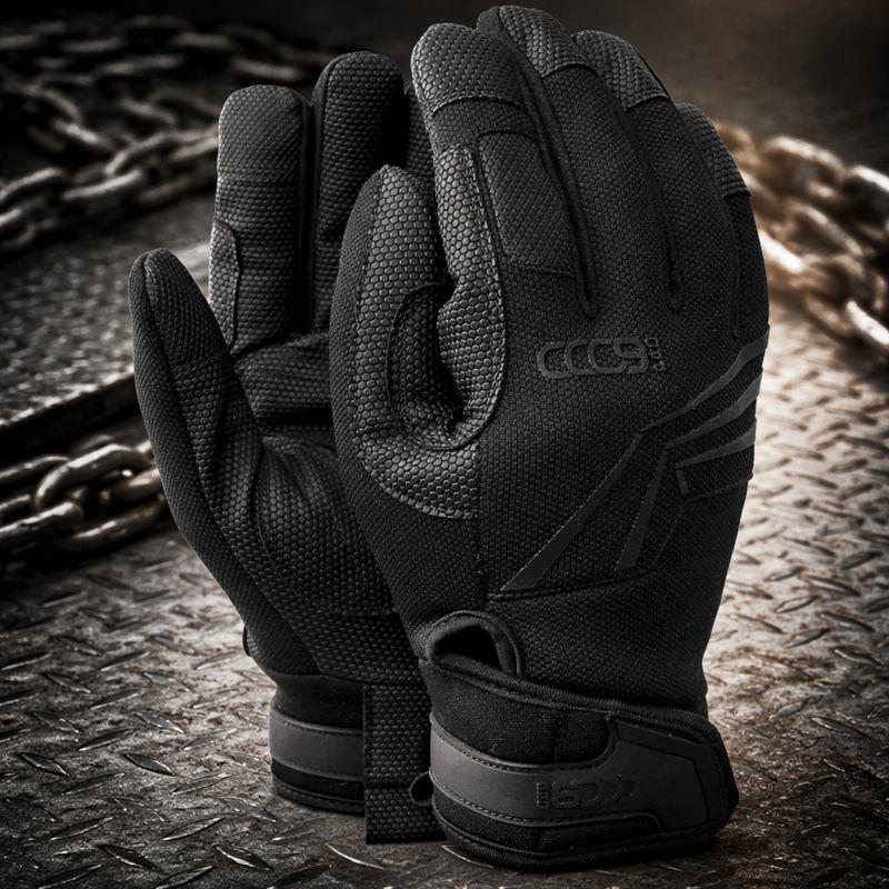 TAMREX PRO-6000 Guantes tácticos Durable Diamond Grip Cierre de velcro Negro