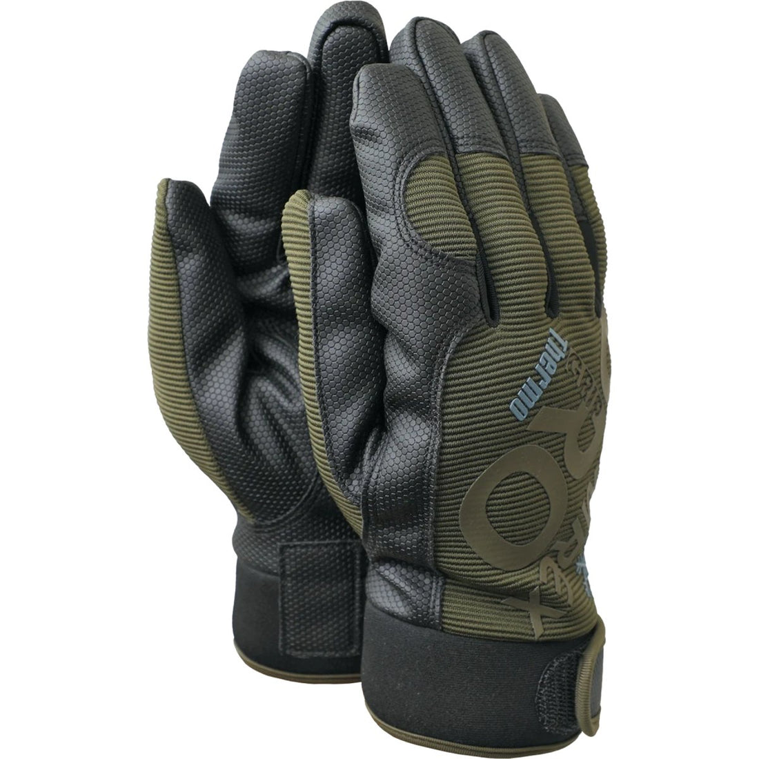 TAMREX ProGrip Thermo Guantes de invierno HexaGrip Palma de cuero aislado Oliva