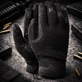 TAMREX Guantes tácticos Cuero sintético extremadamente duradero Buen agarre Negro